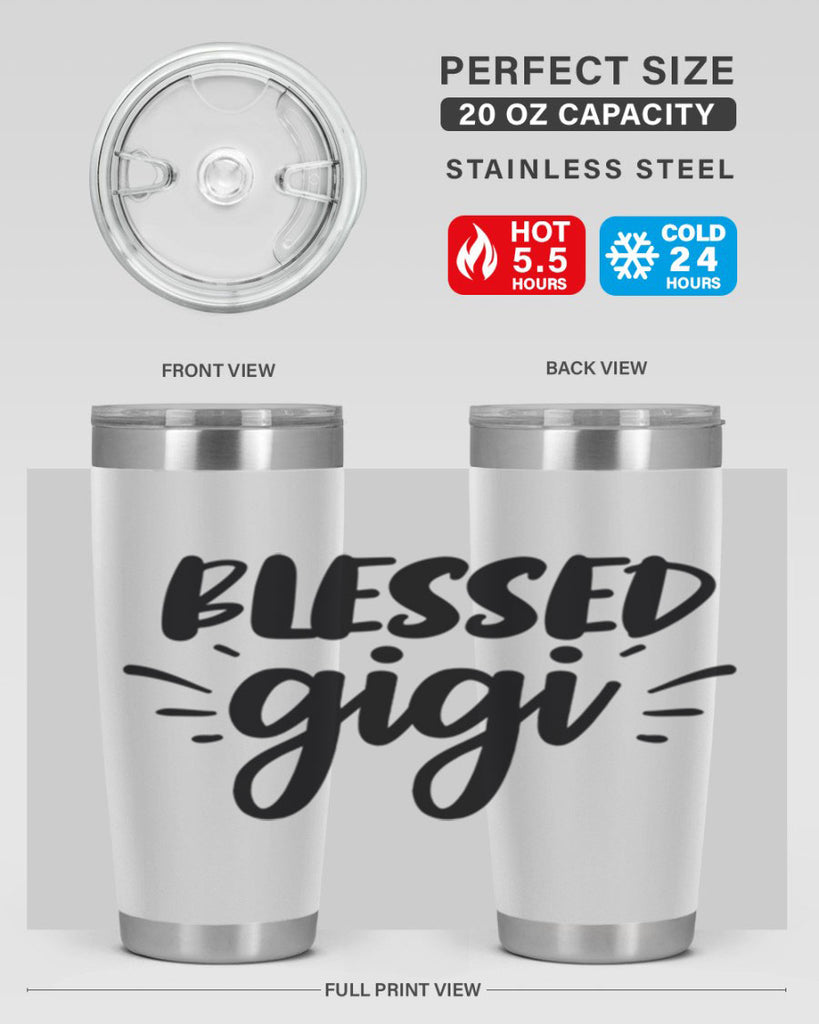 blessed gigi 64#- grandma - nana- Tumbler