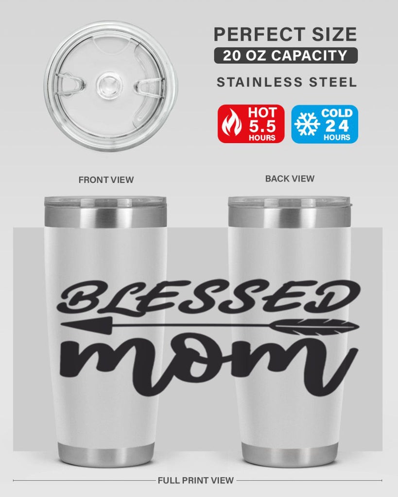 blessed mom 270#- mom- Tumbler