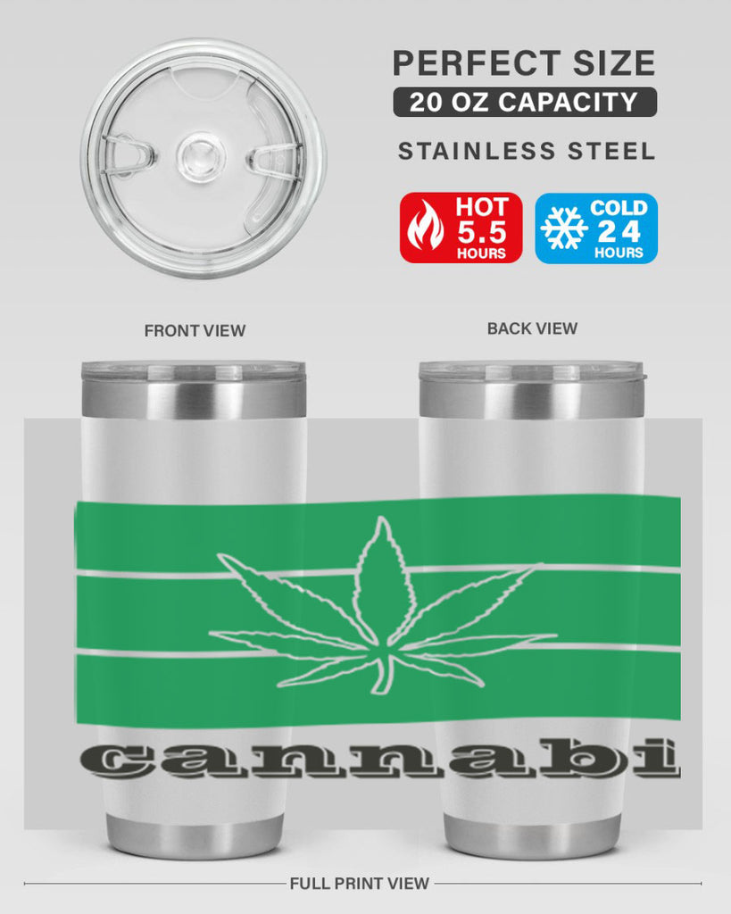 cannabi flag 36#- marijuana- Tumbler