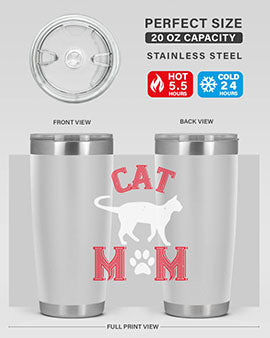 cat mom Style 35#- cat- Tumbler