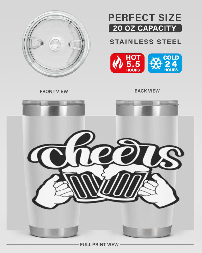 cheers 44#- beer- Tumbler