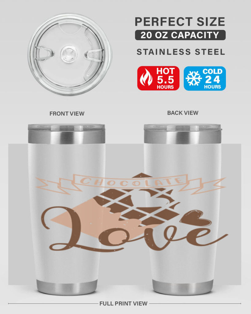 chocolate love 44#- chocolate- Tumbler