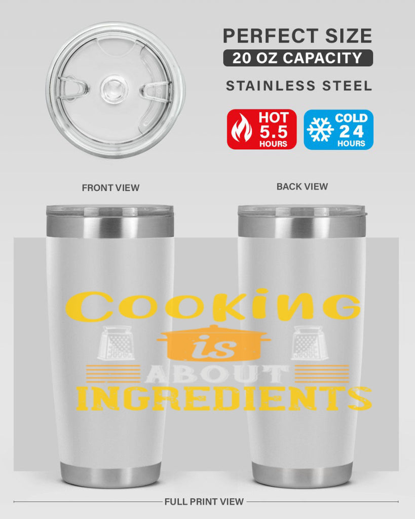 cooking is about ingredients 47#- cooking- Tumbler