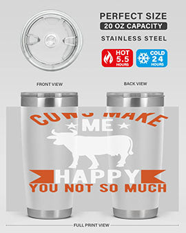 cows make me happy you not so much Style 5#- cow- Tumbler