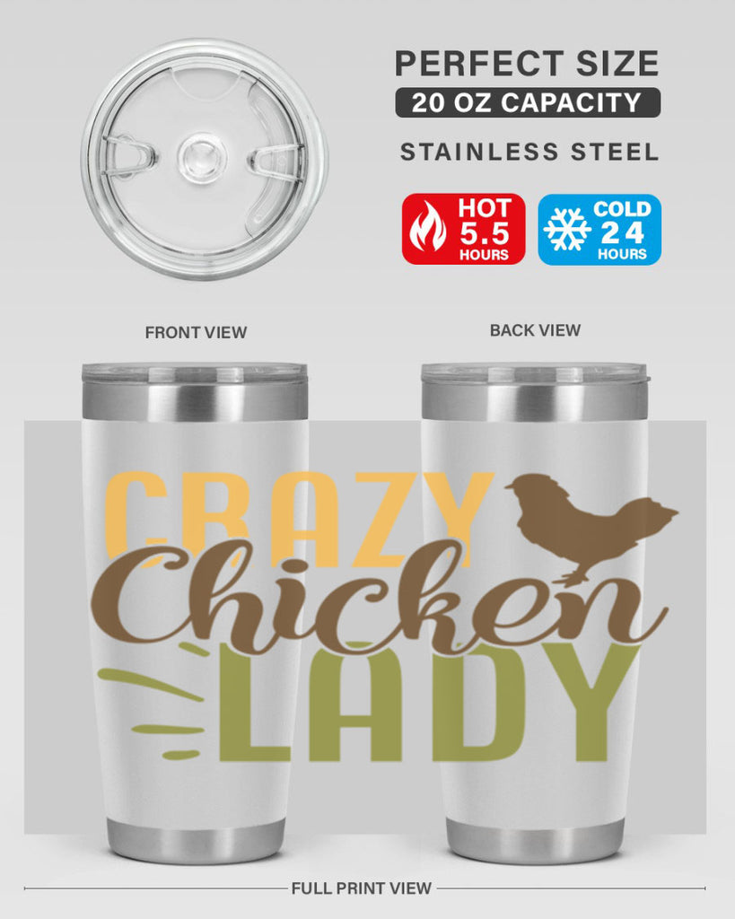 crazy chicken lady 18#- farming and gardening- Tumbler