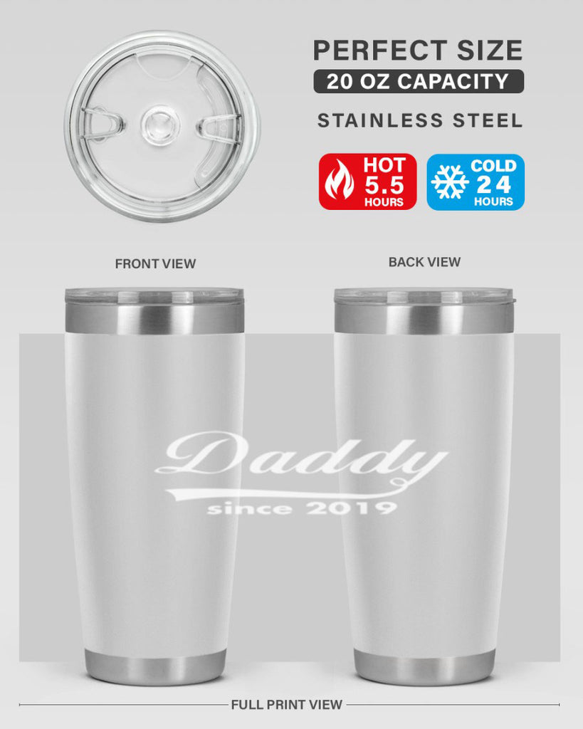 daddy since 21#- dad- Tumbler