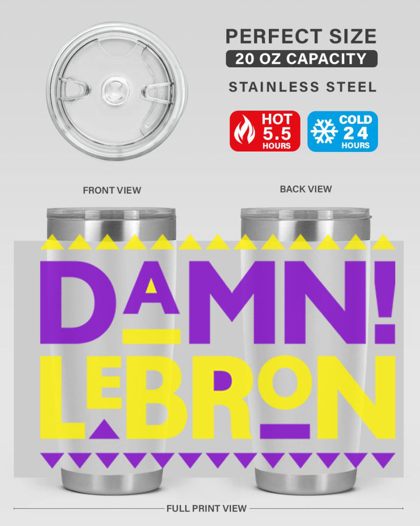 damn lebron 177#- black words phrases- Cotton Tank