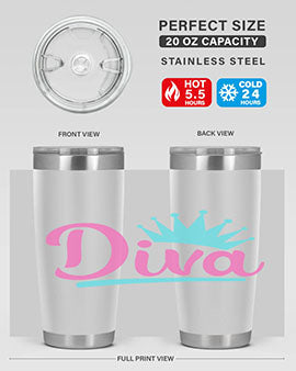 diva Style 121#- dog- Tumbler