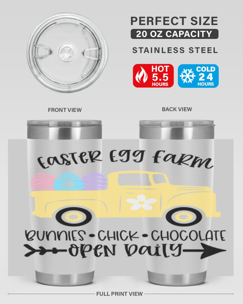 easter egg farm 58#- easter- Tumbler