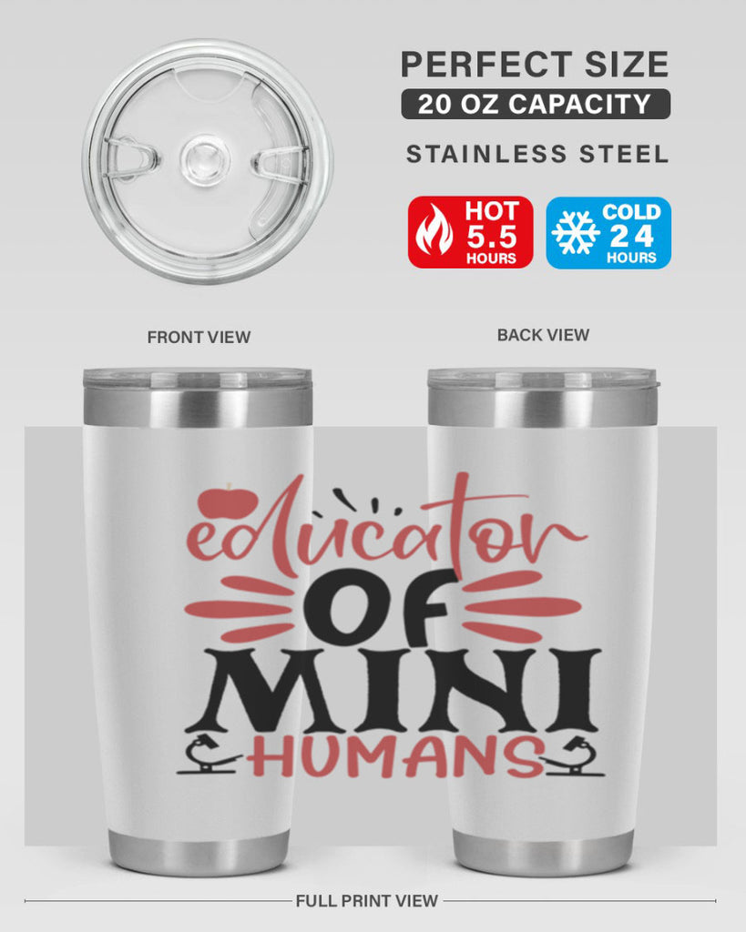 educator of mini humans Style 181#- teacher- tumbler