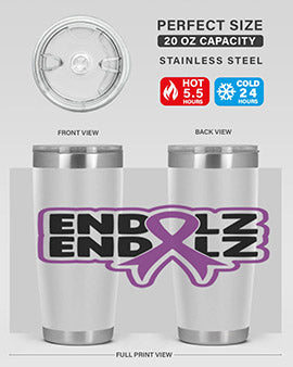 end alz 135#- alzheimers- Tumbler