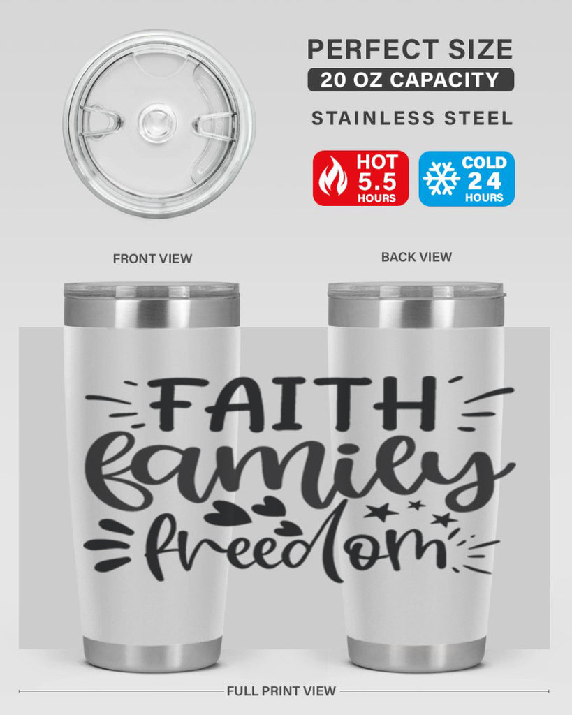 faith family freedom 43#- family- Tumbler