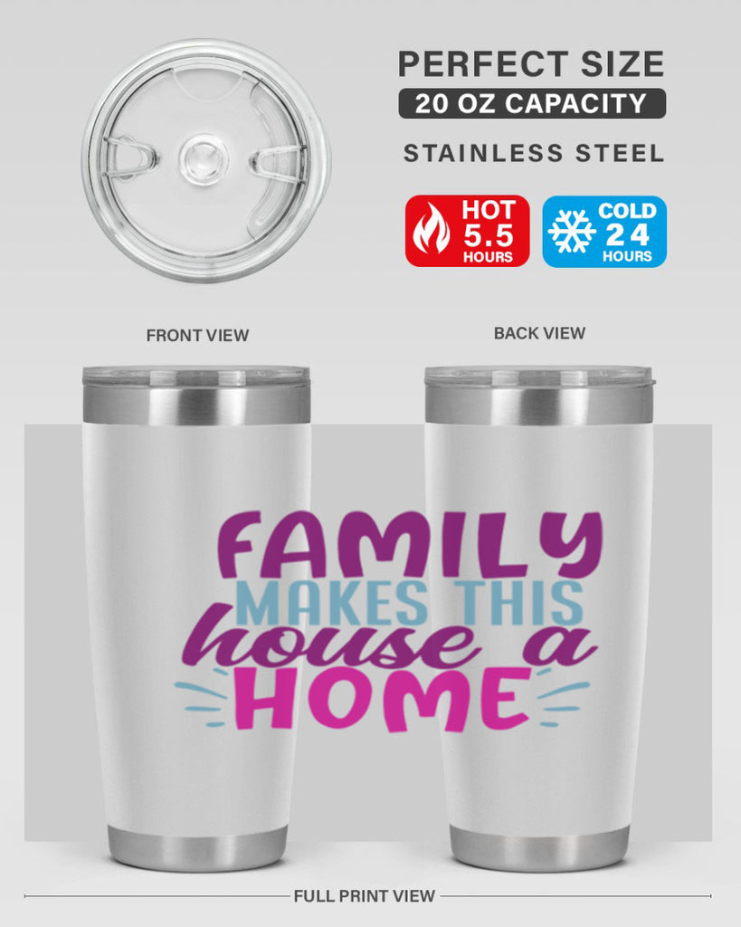 family makes this house a home 37#- family- Tumbler