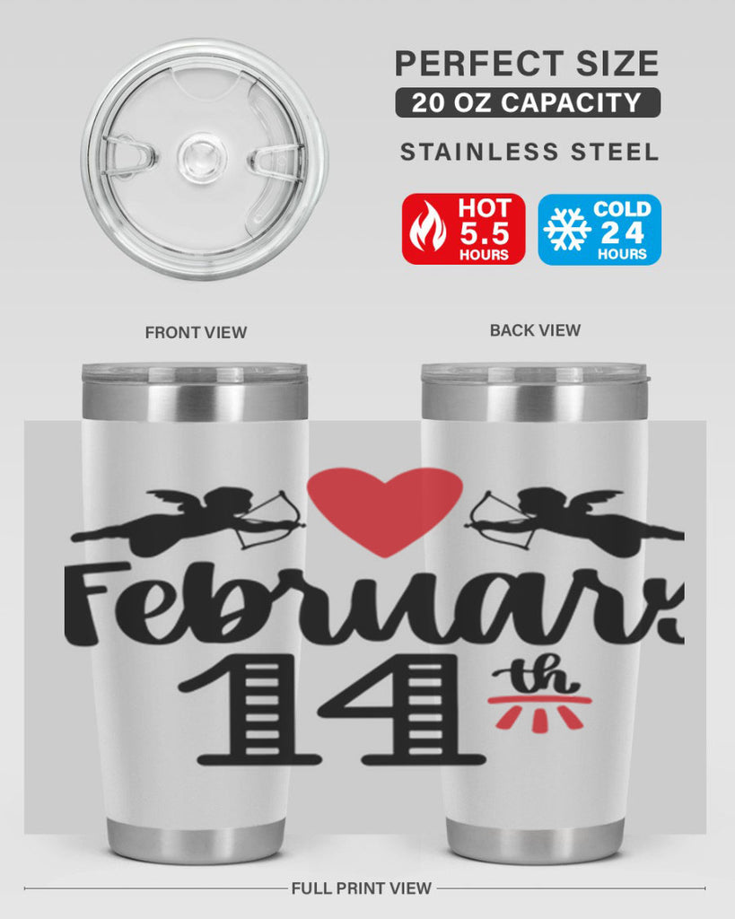 february th 28#- valentines day- Tumbler