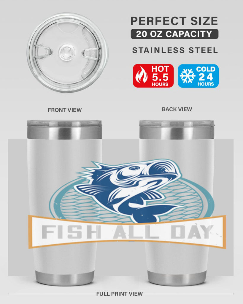 fish all day 277#- fishing- Tumbler