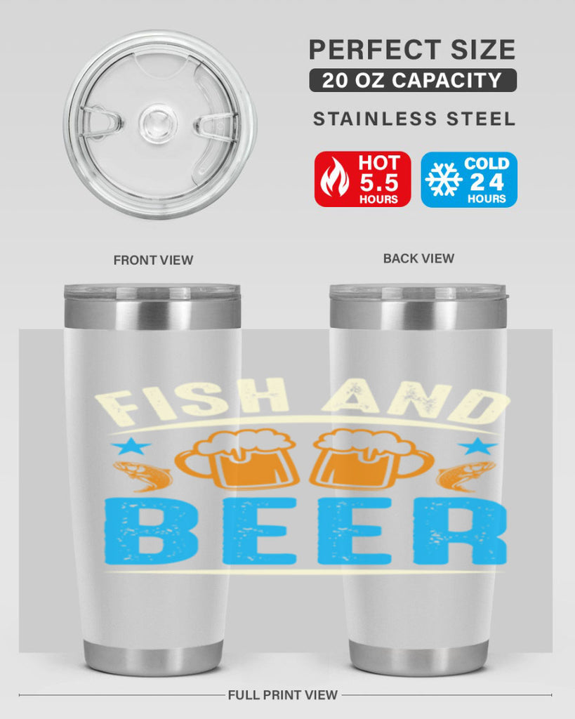 fish and beer 114#- beer- Tumbler