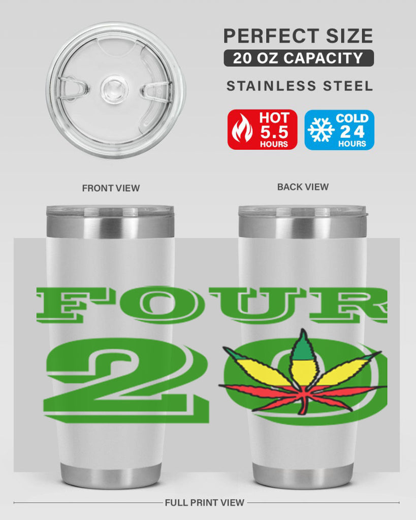 four twenty 87#- marijuana- Tumbler