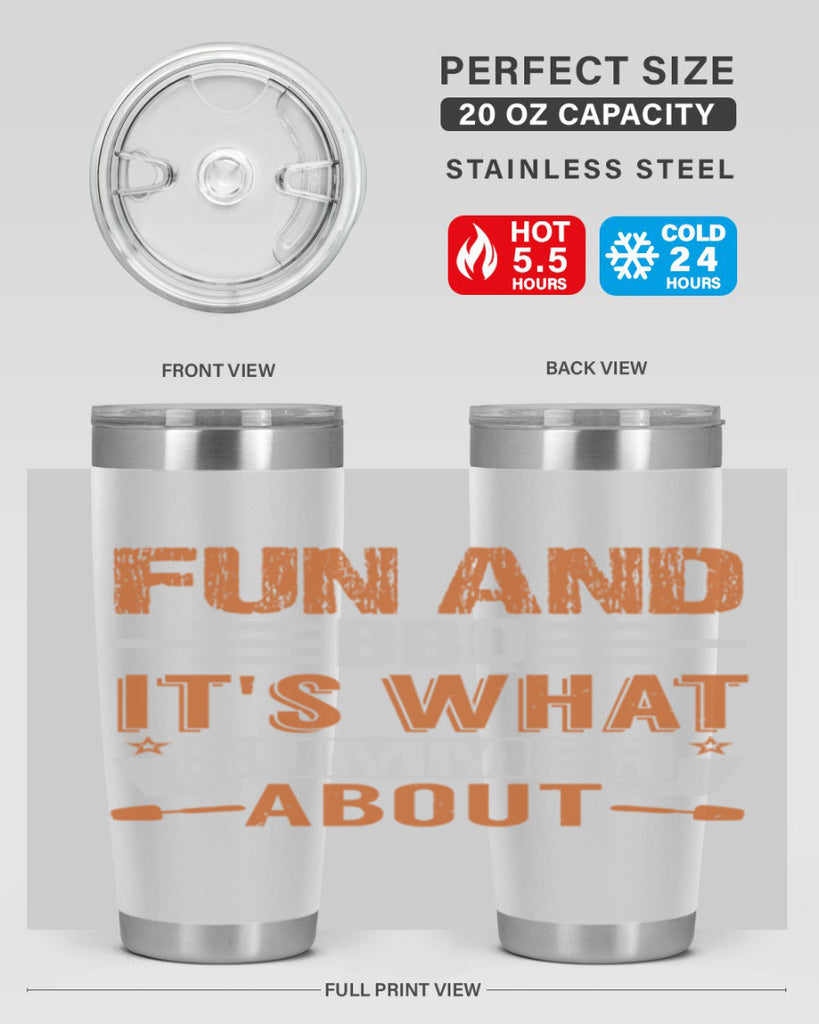 fun and bbq 44#- bbq- Tumbler