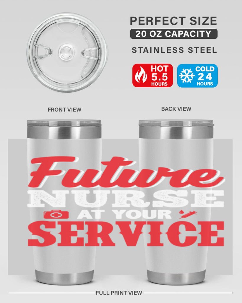 future nurse at your servicepng Style 241#- nurse- tumbler