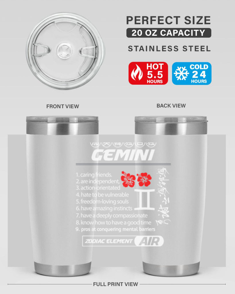 gemini 242#- zodiac- Tumbler