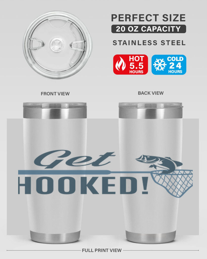 get hooked 133#- fishing- Tumbler