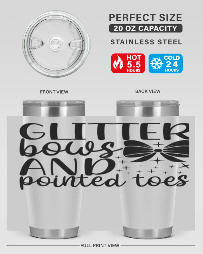 glitter bows and pointed toes44#- ballet- Tumbler