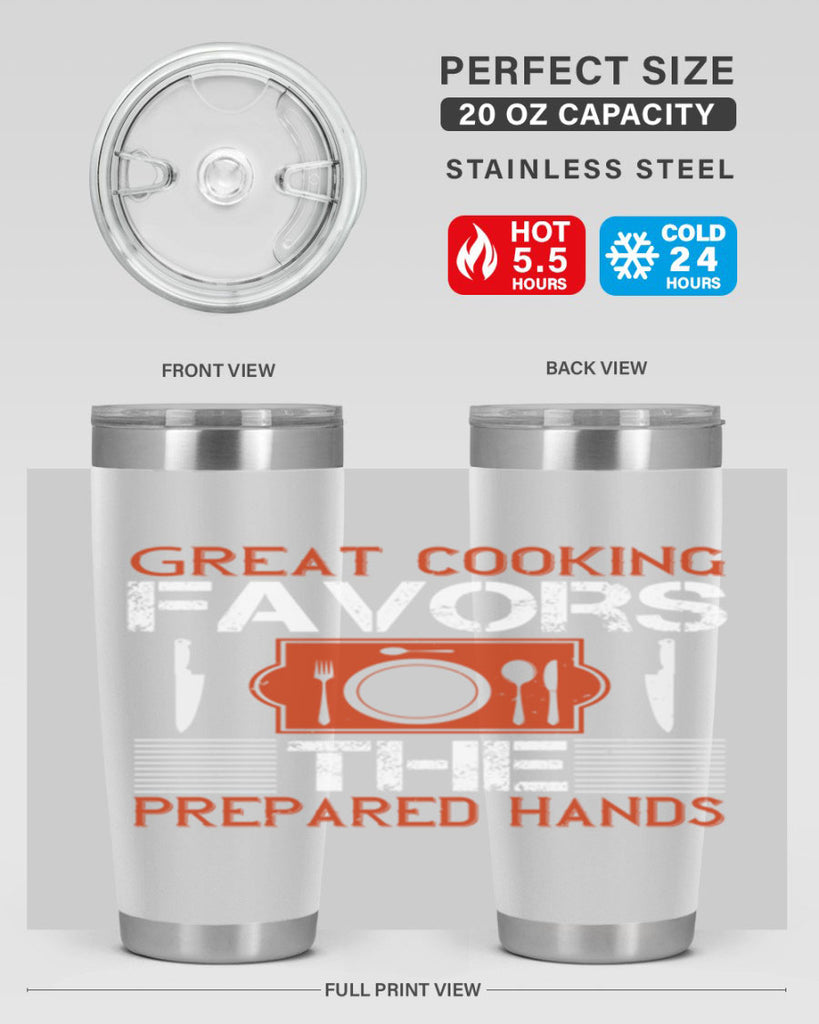 great cooking favors the prepared hands 37#- cooking- Tumbler