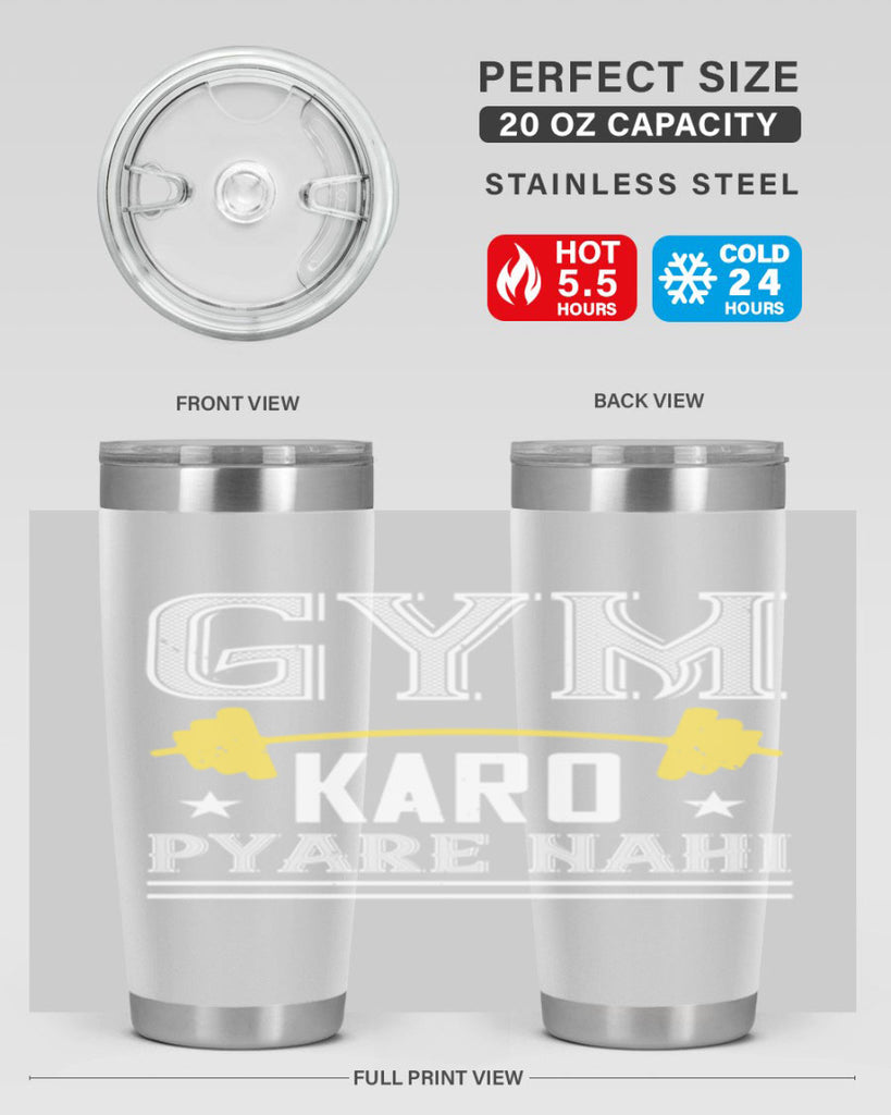 gym karo pare nahi 96#- gym- Tumbler