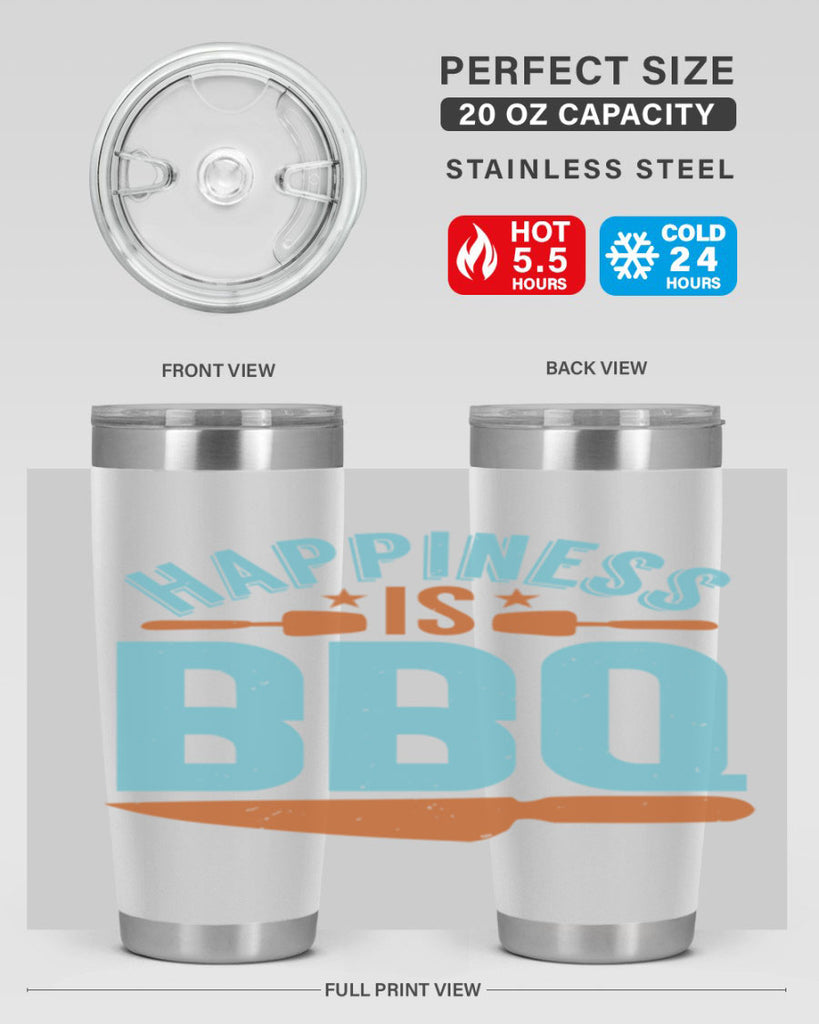 happiness is bbq 43#- bbq- Tumbler