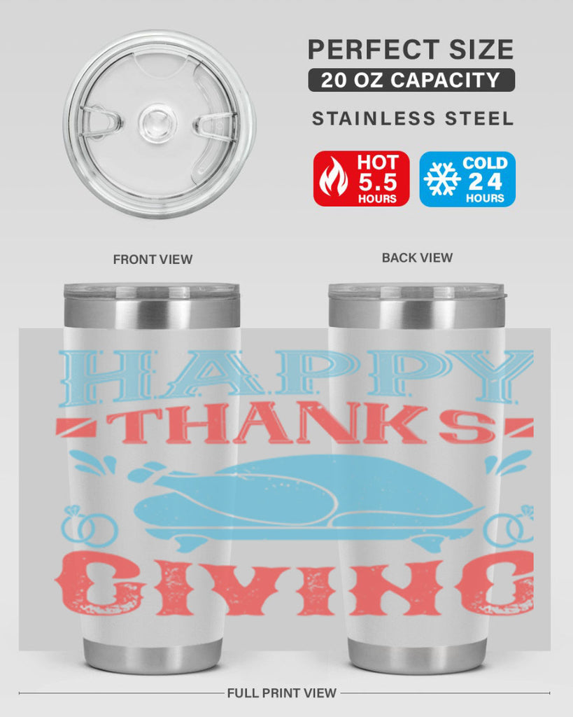 happy thanks giving 36#- thanksgiving- Tumbler