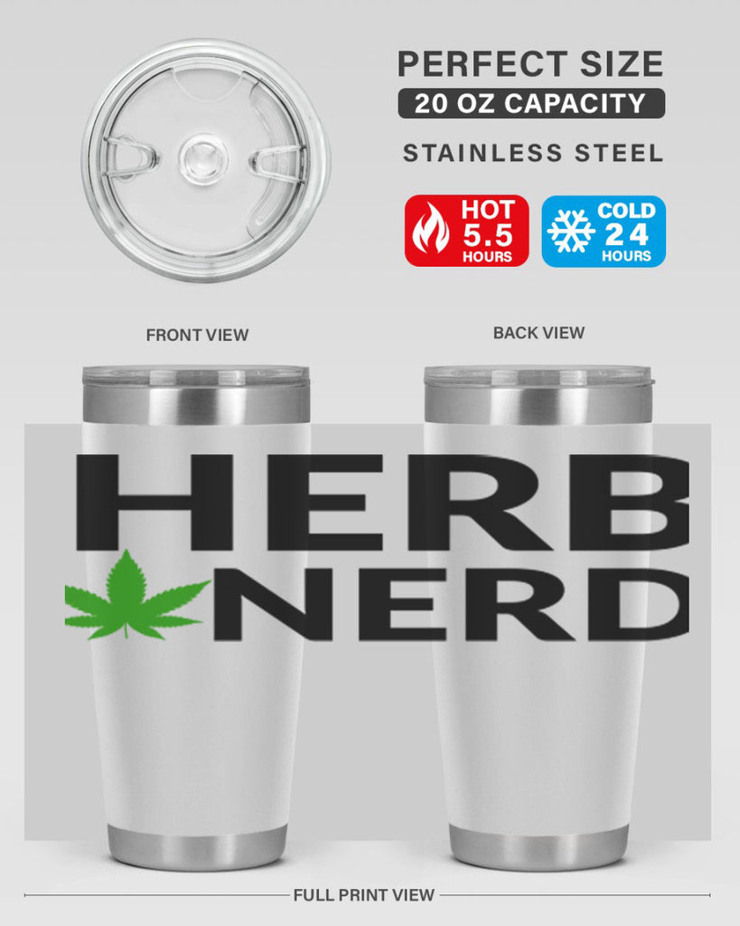 herb nerd 108#- marijuana- Tumbler