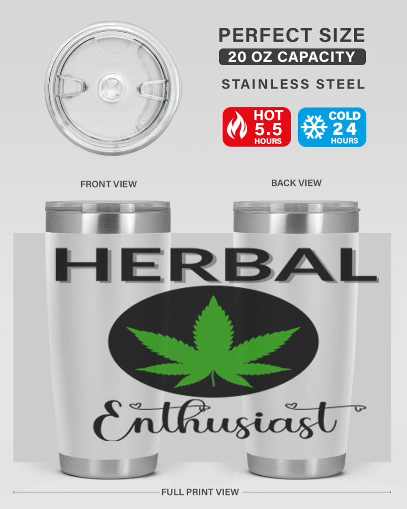 herbal enthusiast 109#- marijuana- Tumbler