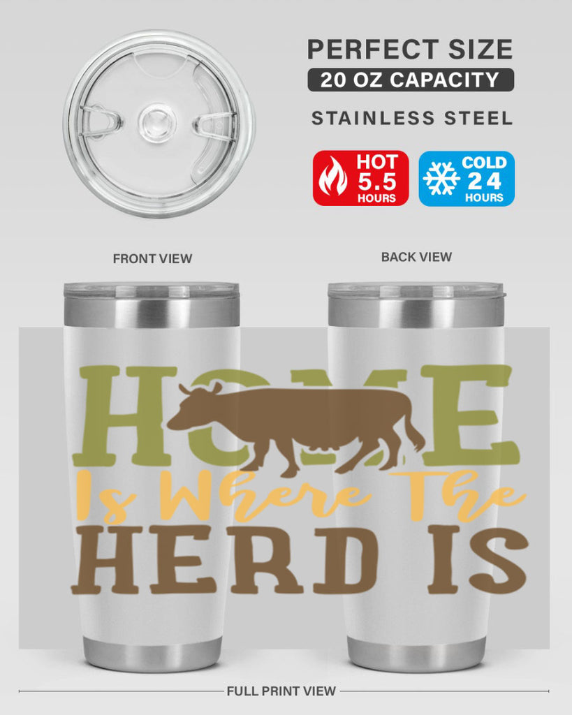 home is where the herd is 7#- farming and gardening- Tumbler