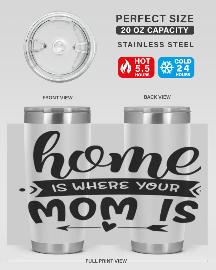 home is where your mom is 36#- home- Tumbler