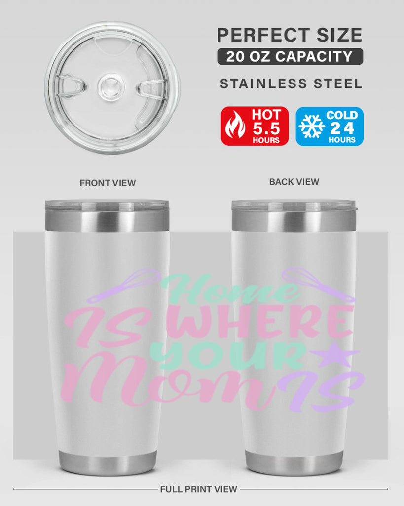 home is where your mom is 37#- home- Tumbler