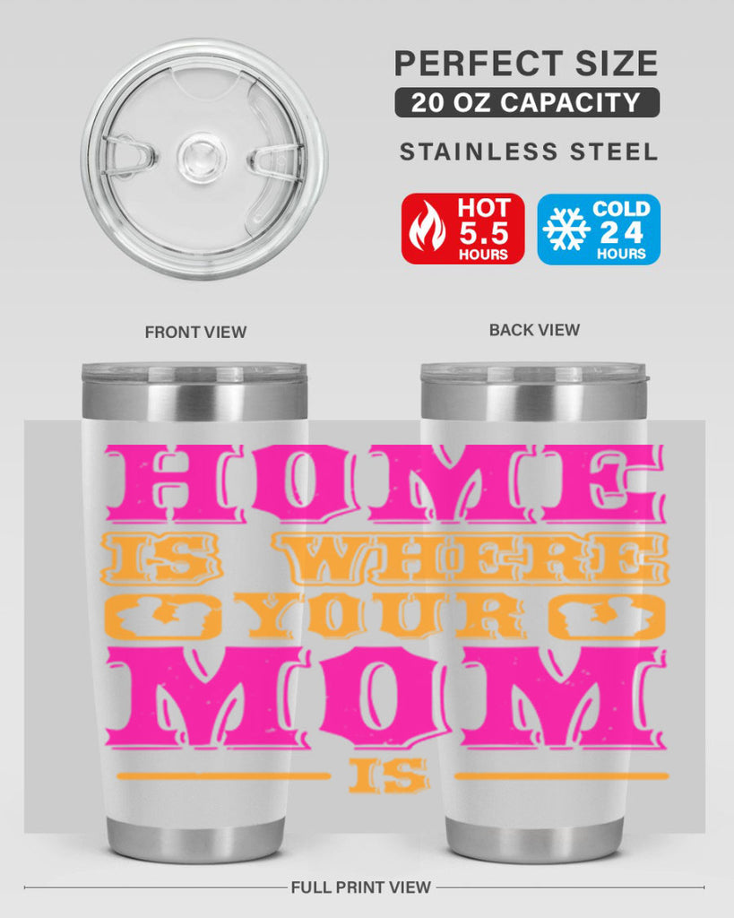 home is where your mom is 72#- mothers day- Tumbler