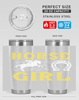 horse girl Style 51#- horse- Tumbler