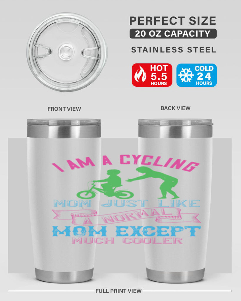 i am a cycling mom just like a normal 164#- mom- Tumbler