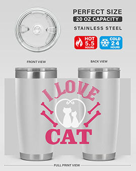 i love cat Style 56#- cat- Tumbler