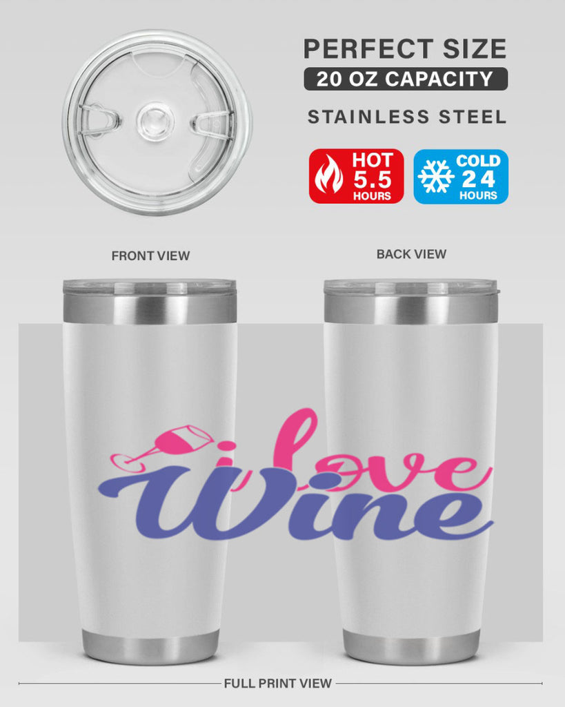 i love wine 402#- mom- Tumbler