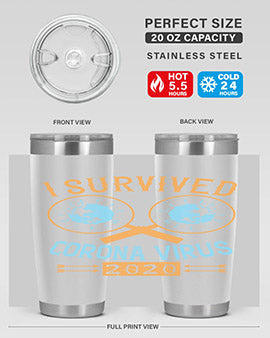 i survived corona virus Style 34#- corona virus- Cotton Tank