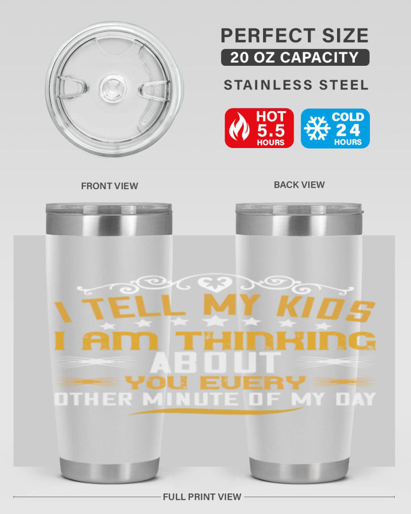 i tell my kids 151#- mom- Tumbler