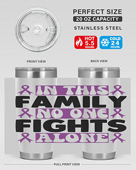 in this family no one fights alone 188#- alzheimers- Tumbler