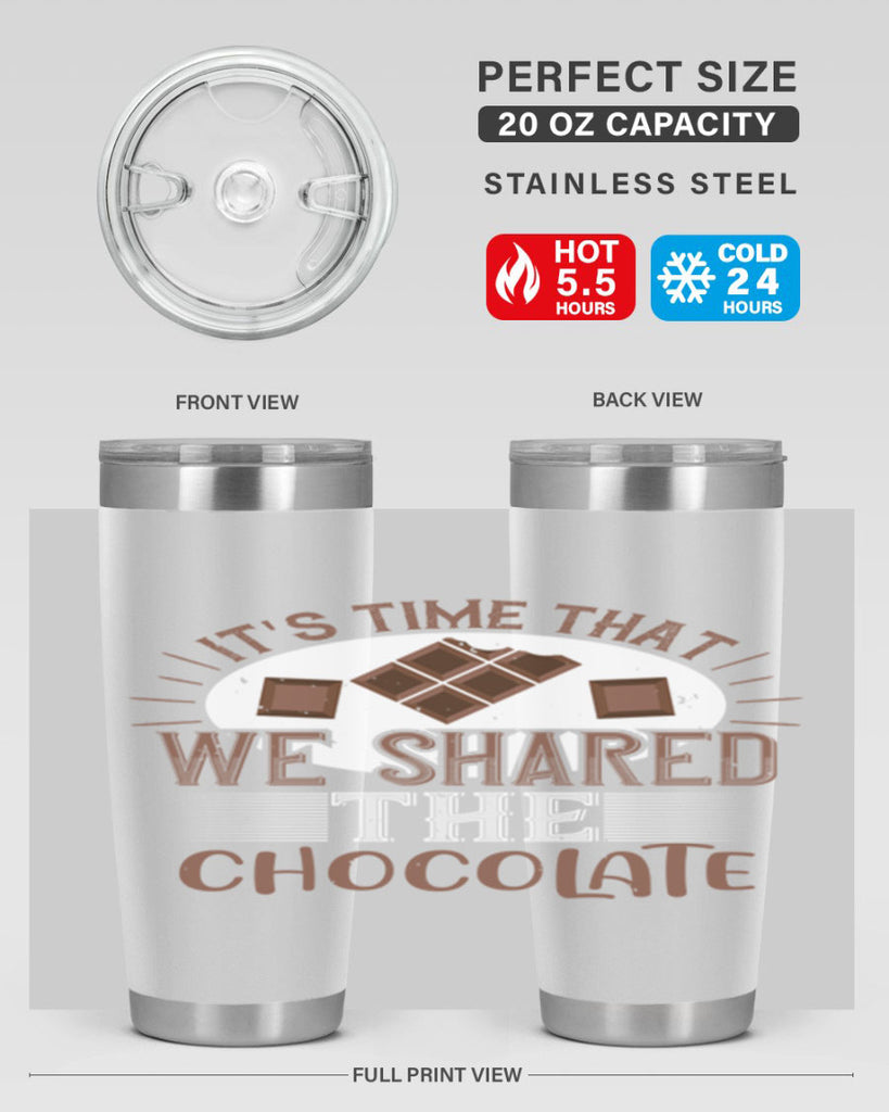 its time that we shared the chocolate 27#- chocolate- Tumbler