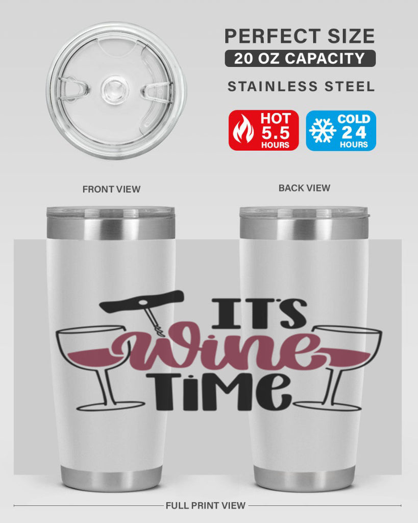 its wine time 46#- wine- Tumbler