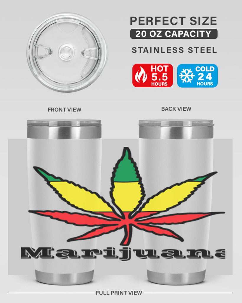 jamican cannabis 164#- marijuana- Tumbler