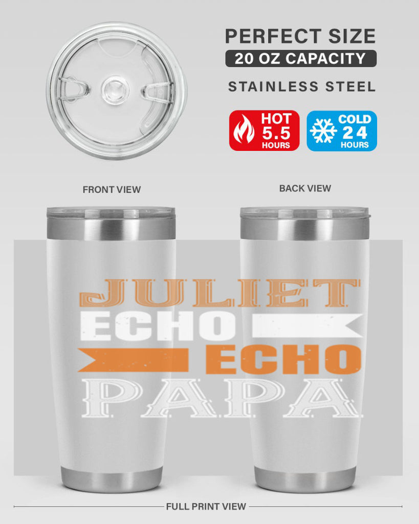 juliet echo echo papa 30#- grandpa - papa- Tumbler