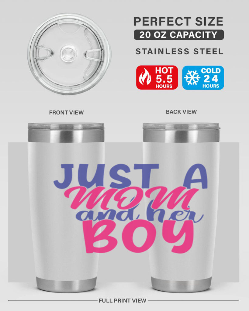 just a mom and her boy 392#- mom- Tumbler