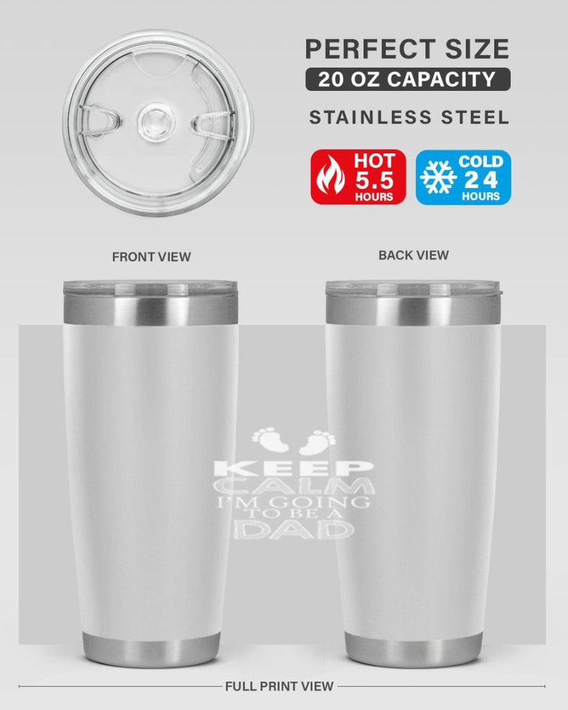 keep clam i am going to be a dad 2#- dad- Tumbler