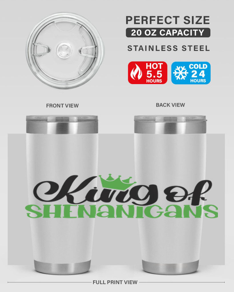 king Of Shenanigans Style 74#- St Patricks Day- Tumbler